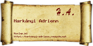 Harkányi Adrienn névjegykártya